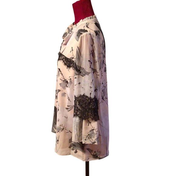 NWT Karl Langerfeld Blouse/top Sz Large - Picture 2 of 5